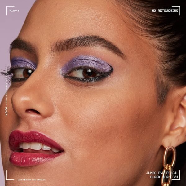 NYX PROFESSIONAL MAKEUP Lápis de olho jumbo, bastão de sombra misturável e lápis delineador - leite e feijão preto (pacote com 2) - Imagem 3