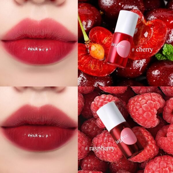 bayfree Lip Tint Stain Set, Korean Water Tint Lightweight Non-sticky, Waterproof Long Lasting Liquid Blush & Lip Stain, Transfer-Proof, Matte Finish Lip Color Makeup - Imagem 4