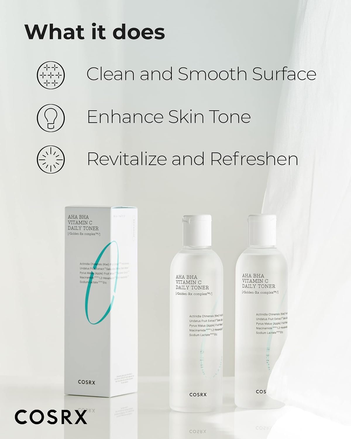 COSRX Toner diário ABC Refresh 150 ml, 5,07 fl.oz 3 COSRX Toner diário ABC Refresh 150 ml, 5,07 fl.oz - Imagem 3