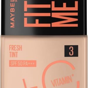 Base Líquida Maybelline NY Fit Me Fresh Tint com Vitamina C e FPS50 - COR 03-30ml