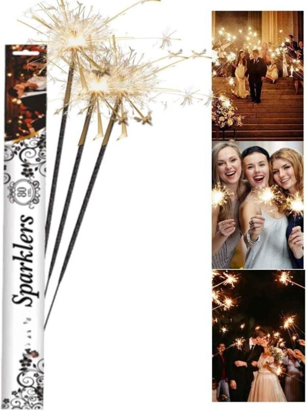 24 Vela Sparkles 60 Cm P/Casamento Festa Ensaio Fotografico Animafest