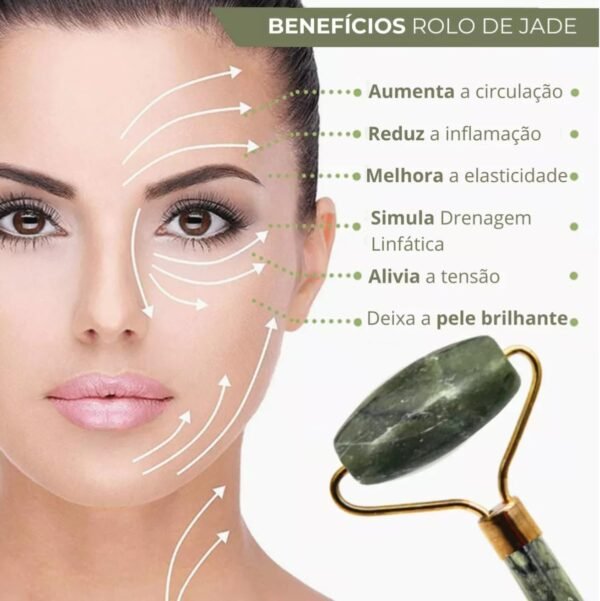 Rolo Massageador Facial Pedra Jade Guasha Anti Ruga Skincare | É bom mesmo? Descubra antes de comprar - Imagem 3