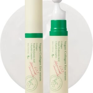 AXIS-Y Sérum Vegano De Colágeno Para Os Olhos - K Beauty Sérum Triplo De Ácido Hialurônico E Colágeno Peptídico Melhora A Elasticidade Da Pele, Reduz Linhas Finas E Olheiras - Creme Vegano Coreano P