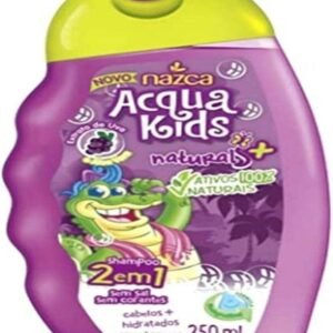 Acqua Kids Shampoo 2 em 1 Uva e Aloe Vera 250Ml Vegano, Nazca Cosméticos, Nazca