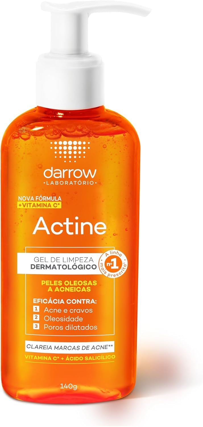 Actine Sabonete Líquido + Vit C, pele oleosa a acneira, Darrow - Laranja, 240 g (Pacote de 1) 1 Actine Sabonete Líquido + Vit C, pele oleosa a acneira, Darrow - Laranja, 240 g (Pacote de 1)