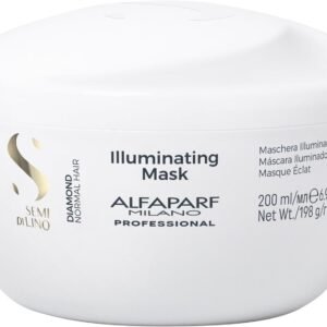 Alfaparf Milano Semi Di Lino Diamond Máscara Capilar Iluminadora - Condicionador profundo Color Safe - Adiciona brilho e corpo - Sem sulfato, parabenos e parafina - Qualidade de salão