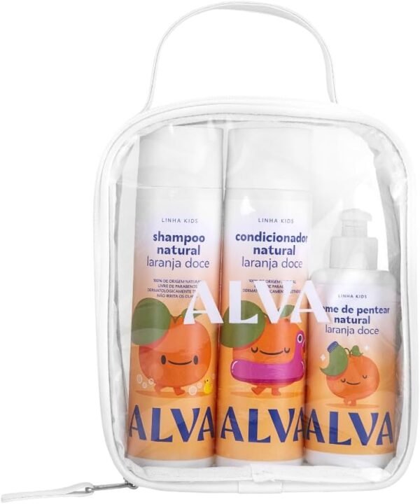 Alva Kit Capilar Infantil Laranja Doce e Baunilha