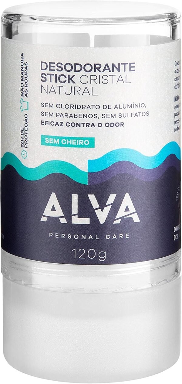 Alva Personal Care, Desodorante Stick Cristal, 120G