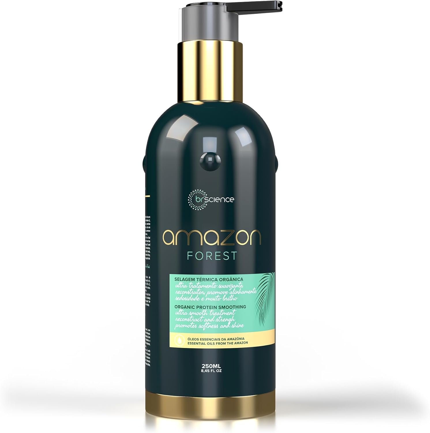 Amazon Forest Redutor de Volume Vegano Brscience – Selagem Térmica Orgânica Sem Formol, Alinhamento Natural, Antifrizz, Brilho Intenso e Hidratação Profunda com Óleos Essenciais da Amazônia (250ml) 1 Amazon Forest Redutor de Volume Vegano Brscience – Selagem Térmica Orgânica Sem Formol, Alinhamento Natural, Antifrizz, Brilho Intenso e Hidratação Profunda com Óleos Essenciais da Amazônia (250ml)