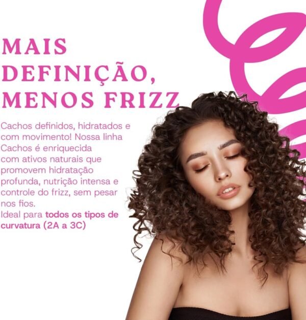 Ápice Ativador e Modelador Anti-Frizz Cachos | Hidratação, Definição e Controle de Frizz para Cabelos Cacheados, Crespos e em Transição | 1000ml - Imagem 2