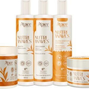 Apse Cosmetics, Kit Nutri Waves Completo Apse 5 itens