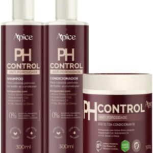 Apse Cosmetics, Kit Ph Control Shampoo, Condicionador e Máscara 500g Apse