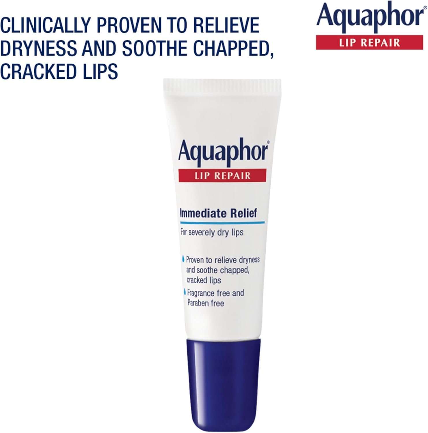 Aquaphor Lip Repair - Soothe Dry, Chapped Lips - Two .35 oz. Tubes 2 Aquaphor Lip Repair - Soothe Dry, Chapped Lips - Two .35 oz. Tubes - Imagem 2