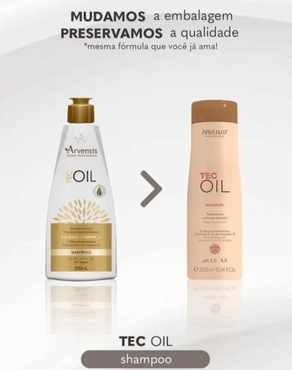 Arvensis Vegan Professional, KIT TEC OIL SHAMPOO e CONDICIONADOR ARVENSIS NUTRIÇÃO