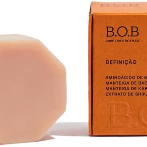 B.O.B Bars Over Bottles Máscara de Hidratação e Definição em Barra | Natural, vegano, livre de crueldade, sustentável, livre de plástico, waterless