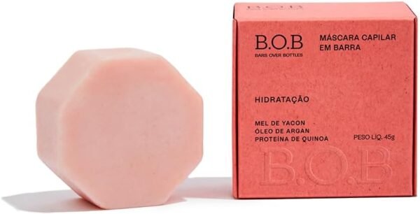 B.O.B Bars Over Bottles Máscara de Hidratação em Barra | Natural, vegano, livre de crueldade, sustentável, livre de plástico, waterless