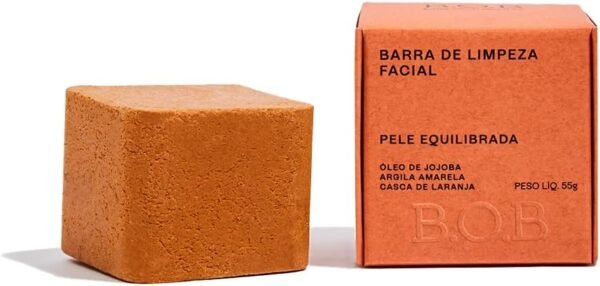 B.O.B Bars Over Bottles Sabonete em Barra Facial para Pele Equilibrada Microesfoliante | Natural, vegano, livre de crueldade, sustentável, livre de plástico, waterless