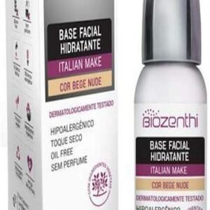 Base Facial Hidratante Natural, Vegana e Orgânica Bege Claro 30ml - Biozenthi