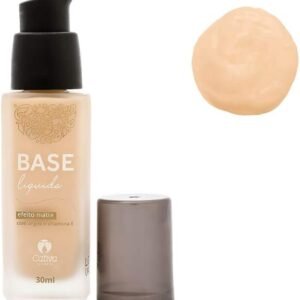 Base Líquida Cativa Natureza Efeito Matte Cor 1 Orgânica Natural Vegana 30 Ml, Cativa Natureza
