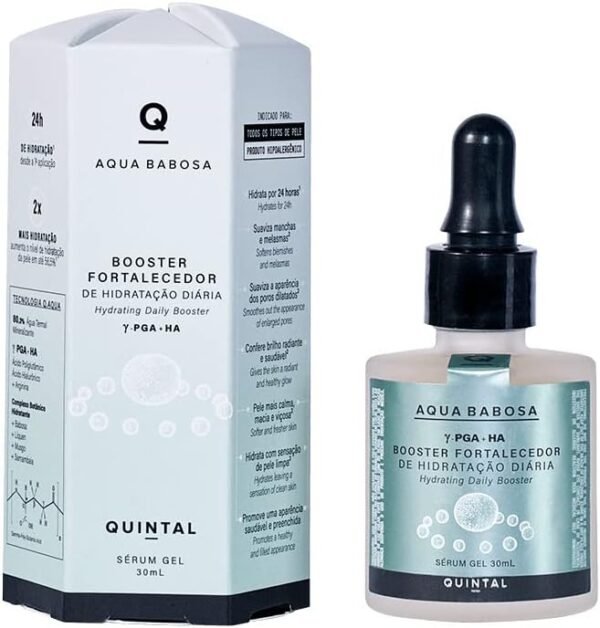 Booster Fortalecedor de Hidratação Diária com Ácido Hialurônico Aqua Babosa, Incolor, Quintal, 30 ml - Imagem 2