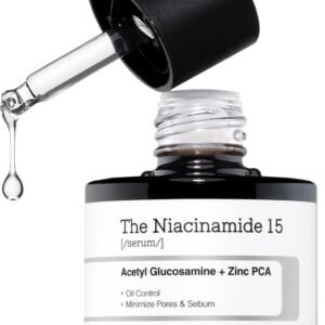 COSRX Niacinamide 15% Face Serum with Zinc 1%, Minimizing Pores & Sebums, Blemish Treatments for Discoloration, Dark Spots, Enlarged Pores, Anti-aging, 0.67 fl.oz / 20 ml, Animal Testing-Free, Artificial Fragrance-Free, Parabens-Free