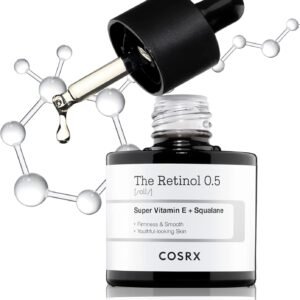 COSRX Óleo De Retinol 0,5, Sérum Antienvelhecimento Com Tratamento De Retinoide 0,5% Para Rosto, Redução De Rugas, Linhas Finas E Sinais De Envelhecimento, Cuidados Suaves Para A Pele Para O Dia E N