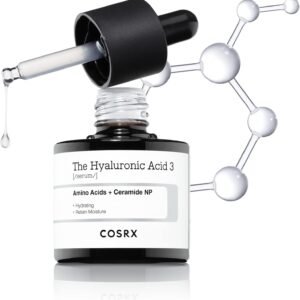 COSRX Pure Hyaluronic acid 3% Serum with Sodium Hyaluronic Acid, Hydration & Moisture Boosting Facial Serum for Fine Lines and Wrinkles, Plump and Repair Dry Skin, 0.67 fl.oz / 20