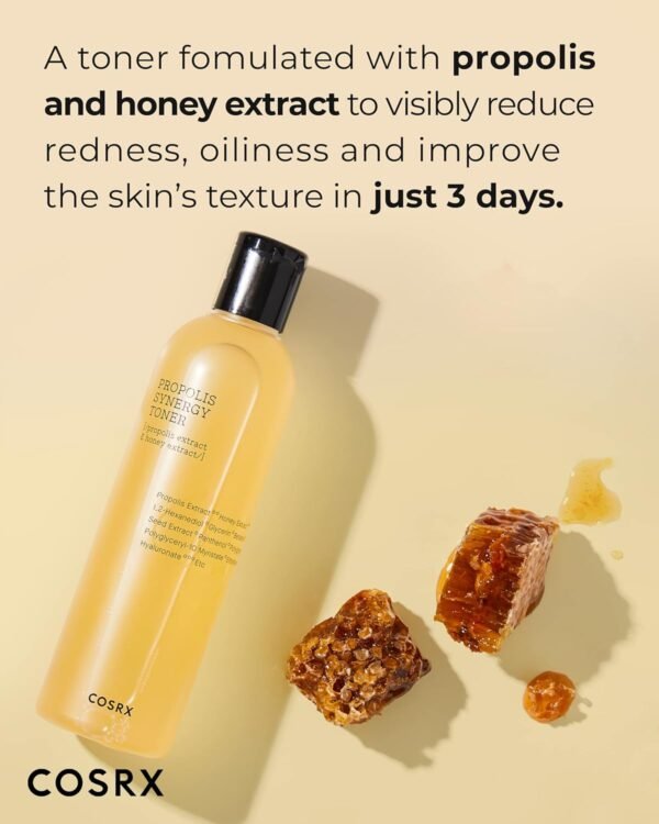 COSRX Tonalizante para Própolis Synergy de Ajuste Completo, 50 ml | Própolis 72,6% | Cuidados coreanos com a pele, sem parabenos - Imagem 2