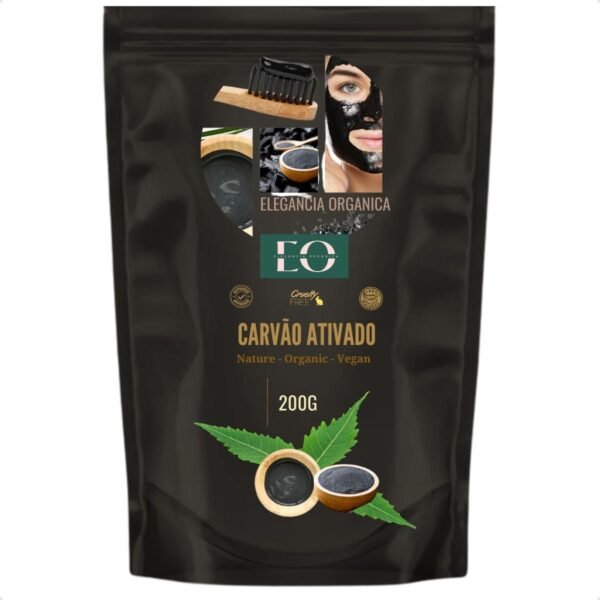 Carvao Ativado em Pó Casca Do COCO 100% Natural Mascara Facial Clareador e Controle de Oleosidade Brilho e Hidratação 200g