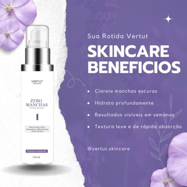 Clareador para Manchas nas Axilas, Virilha e Rosto | Hidratação Profunda e Resultados Rápidos | Seguro e Dermatologicamente Testado | Zero Manchas Vertut Skincare - Imagem 2