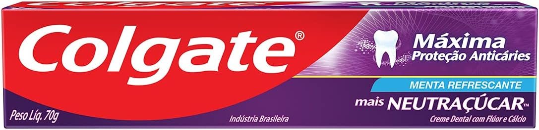 Colgate Creme Dental Máxima Proteção Anticáries Mais Neutraçúcar 70G 1 Colgate Creme Dental Máxima Proteção Anticáries Mais Neutraçúcar 70G