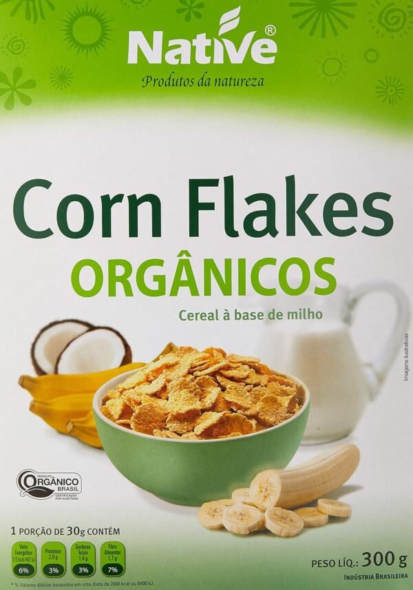 Corn Flakes Orgânico, Native, 300 g