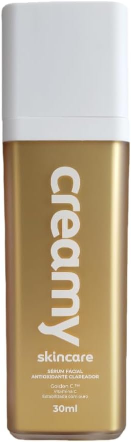 Creamy Sérum Facial Vitamina C Gold 30ml | Antioxidante e Clareador | Uniformiza o Tom de Pele | Ação Anti-Idade | Anti-Manchas e Melasma | Para Todos os Tipos de Pele 1 Creamy Sérum Facial Vitamina C Gold 30ml | Antioxidante e Clareador | Uniformiza o Tom de Pele | Ação Anti-Idade | Anti-Manchas e Melasma | Para Todos os Tipos de Pele