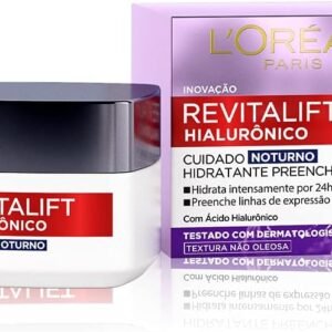 Creme Facial Anti-idade L'Oréal Paris Revitalift Hialurônico Noturno, 49g