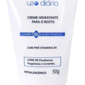 Creme Hidratante Facial Hipoalergênico Uso Diário Alergia