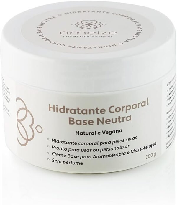 Creme Neutro Hidratante Corporal Natural e Vegano 250 gramas