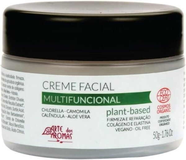 Creme facial Multifuncional Certificado Orgânico Ecocert Cosmos Arte dos Aromas 50g
