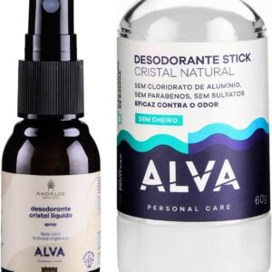 Cristal 60g + Spray Cristal 30ml Com Babosa