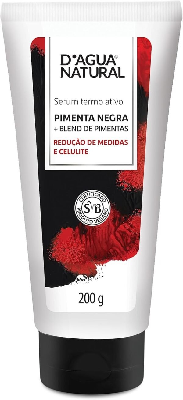 D'AGUA NATURAL Serum Termo Ativo Pimenta Negra, 200 g