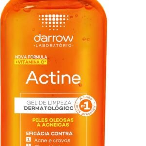 Darrow Actine Gel De Limpeza + Vit C Pele Oleosa A Acneira - 140G Laranja