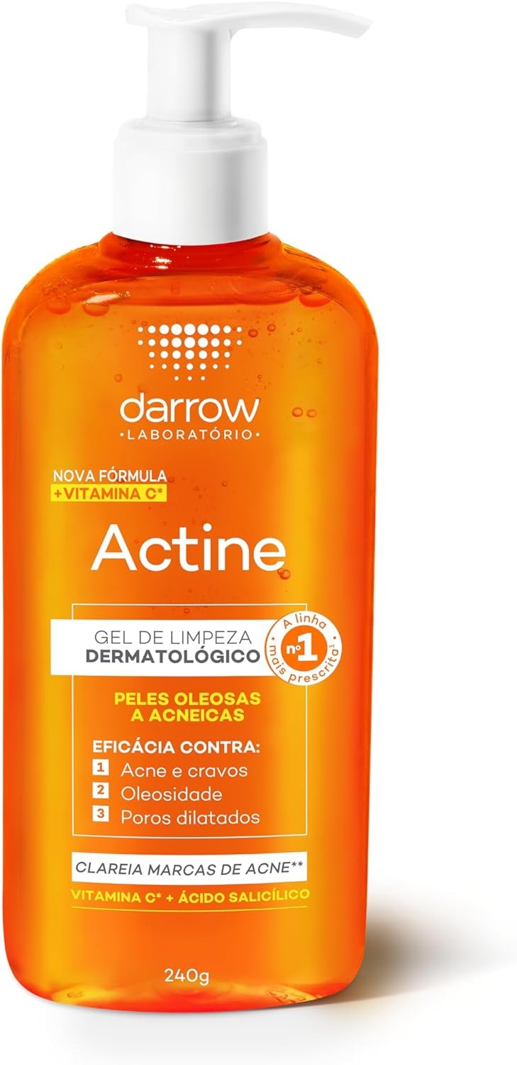 Darrow Actine Gel De Limpeza + Vit C Pele Oleosa A Acneira - 140G Laranja 1 Darrow Actine Gel De Limpeza + Vit C Pele Oleosa A Acneira - 140G Laranja