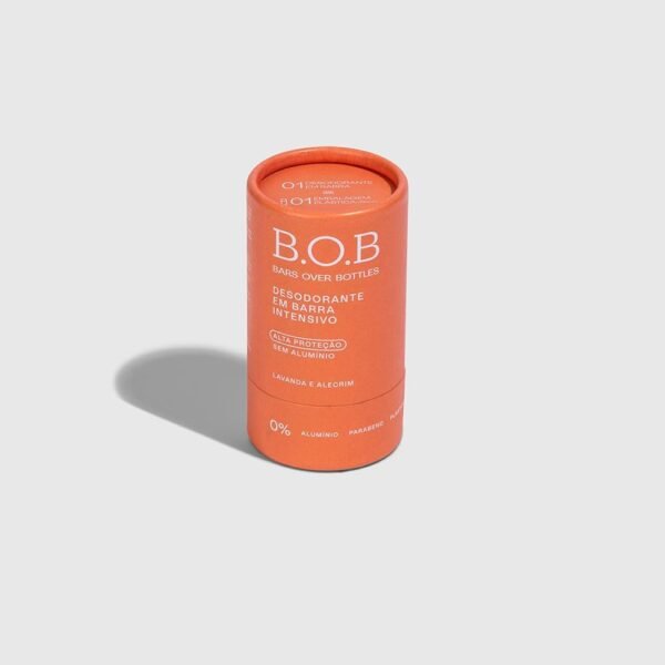 Desodorante Alta Proteção Intensivo em Barra B.O.B | Natural, vegano, livre de crueldade, sustentável, livre de plástico, waterless, 0% álcool, livre de alumínio