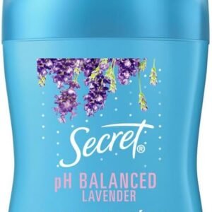 Desodorante Antitranspirante em Barra Secret Aroma de Lavanda com pH Balanceado 45g