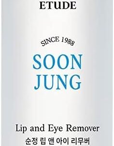 ETUDE HOUSE SoonJung Lip&Eye Remover 100ml (New Version) | Sensitive skin line | Korean Hypoallergenic Skin Care | Gentle Yet Effective Cleansing with Minimal Irritation to Skin
