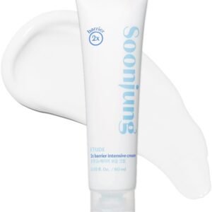 ETUDE Soonjung 2X Creme Intensivo De Barreira 60Ml (23Ad), Creme Facial Hidratante Hipoalergênico De Manteiga De Karité Para Pele Sensível, Equilíbrio Água-Óleo Com Pantenol Cura Pele Danificada, C