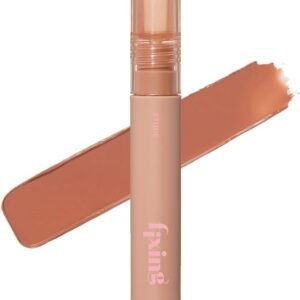 ETUDE Tinta Fixing Tint #04 Chá com Leite de Gengibre (23AD) | Batom líquido pigmentado de longa duração | À prova d'água leve acabamento fosco | Cobertura total