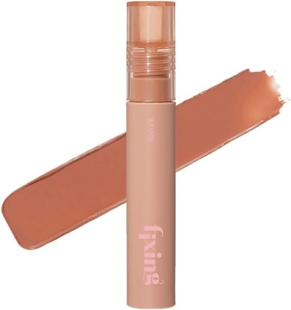 ETUDE Tinta Fixing Tint #04 Chá com Leite de Gengibre (23AD) | Batom líquido pigmentado de longa duração | À prova d'água leve acabamento fosco | Cobertura total