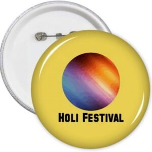 Emblema Holika Witch Indian Festival Pin Emblema Emblema Acessório Decoração 5 peças