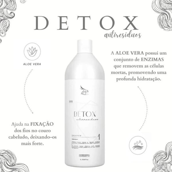 Escova Progressiva Me Leva Zap Profissional Shampoo Detox e Mascara Capilar 2x 500ml