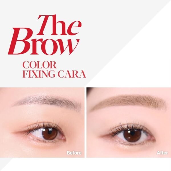 Espoir The Brow Color Fixing Cara #2 Taupe 3 ml | Fácil fixação sem aglomerar com pincel skinny | Rímel de sobrancelha à prova de manchas de longa duração | Gel colorido de humor suave | Maquiagem - Imagem 2